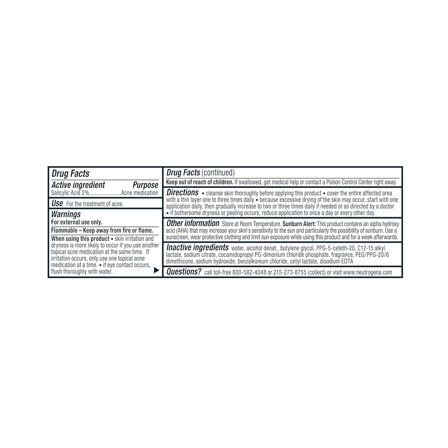 Neutrogena Rapid Clear Maximum Strength Acne Treatment Pads - Salicylic Acid Formula, Face Cleansing Pads, Oil Remover, Fights Pimples, 60 Count, Resealable Jar